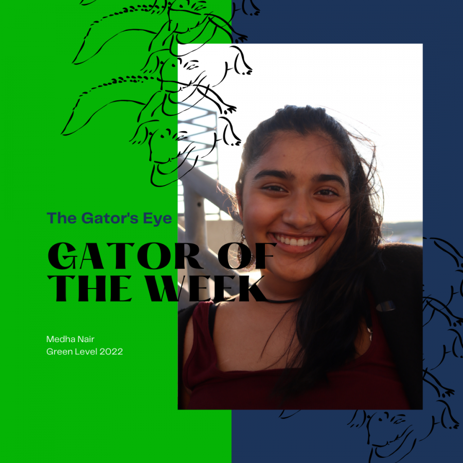 Medha Nair is a junior at Green Level High School and this week's featured Gator!
