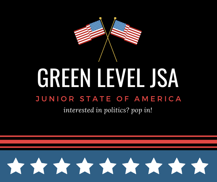 Green Level's Junior State of America Club discusses various political issues.