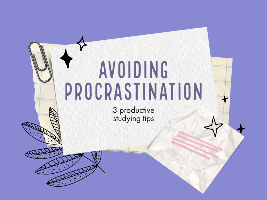 Getting stuck in a loop of procrastination? These methods can help! Graphic by D. Khan.