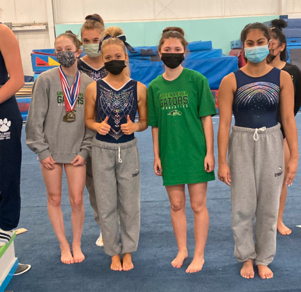 Gymnastics Places Third in State Championship