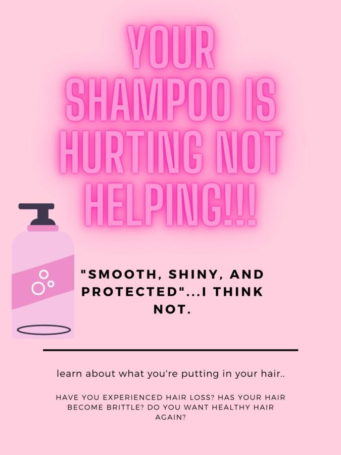 J&J shampoo might not be as healthy as it seems... Graphic by N. WIlson.
