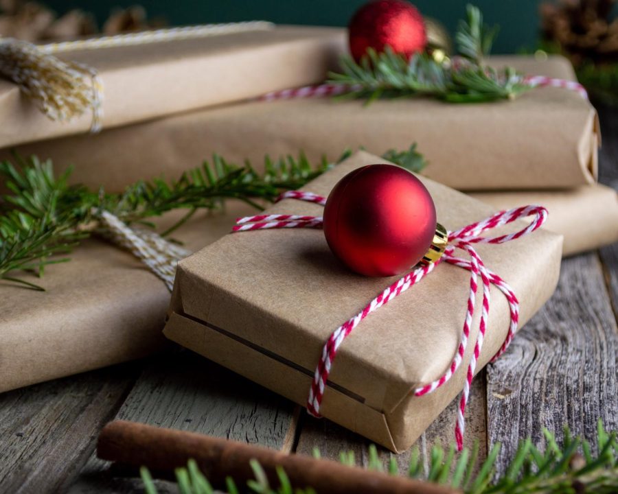 Presents wrapped in brown paper! Image from Unsplash.