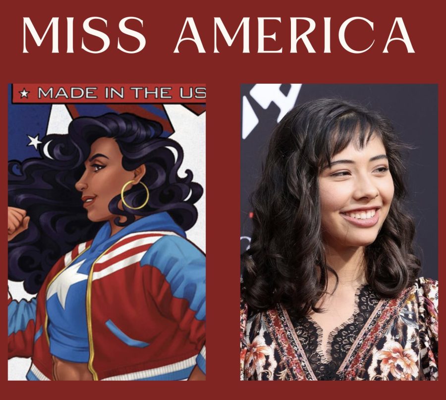 America Chavez, in the comics compared to her MCU actress.