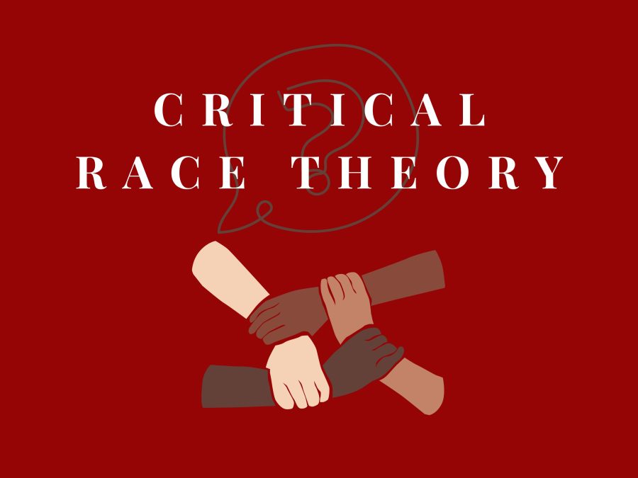 Critical race theory continues to stir counter efforts across the country. Graphic by K. Peechu
