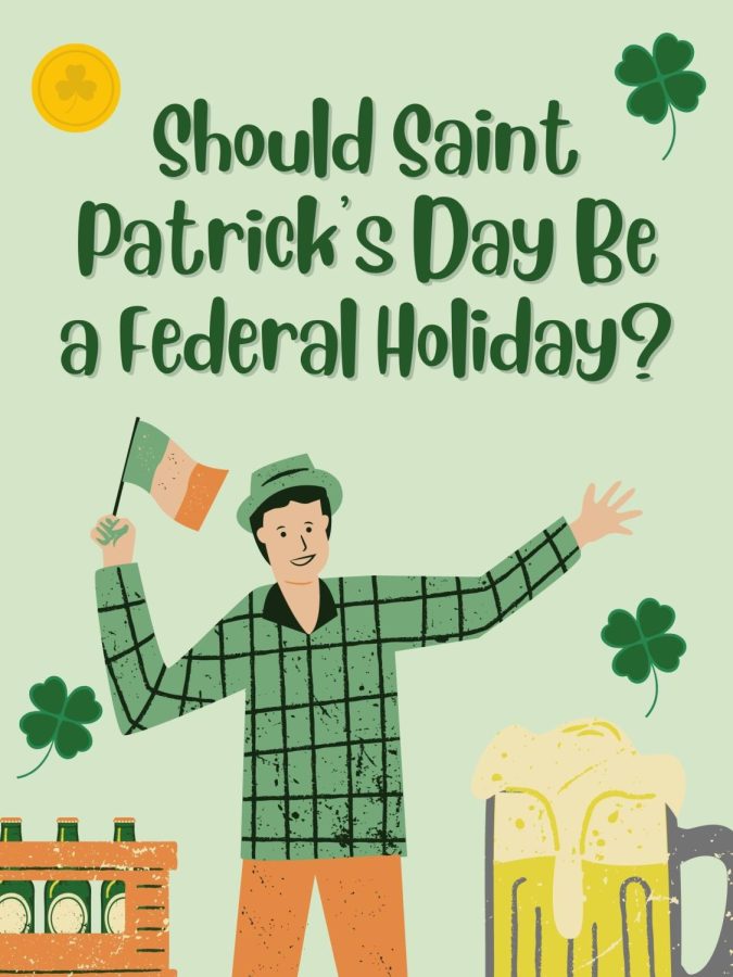 Saint Patricks Day is an important holiday for the Irish. Graphic by L. Willis and M. Ford.