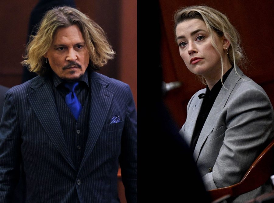 Johnny Depp and Amber Heard, photographed by Getty Images.