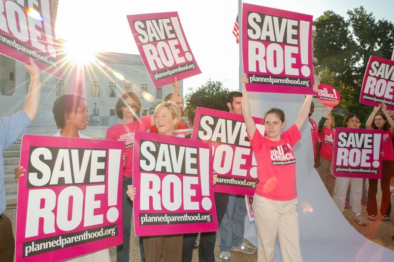 Protestors fight to save the ruling that protected abortion constitutionally. Image creator: Dwain Currier.