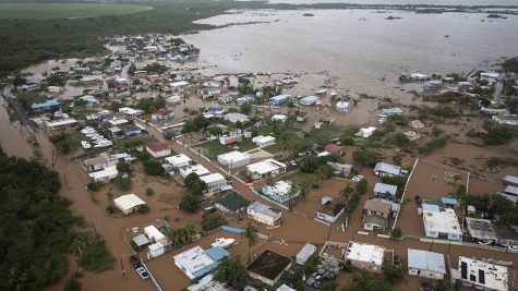 Homes are flooded on Salinas Beach in Puerto Rico
(AP Photo/Alejandro Granadillo)