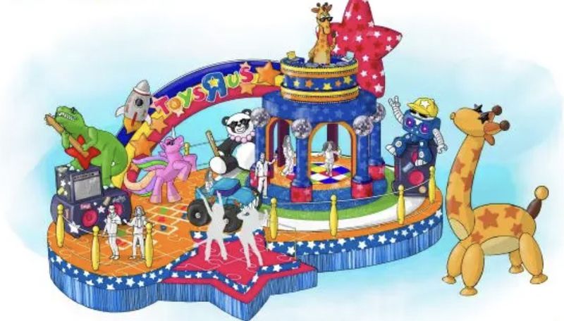 Geoffrey the Giraffe of Toys “R” Us will have a float this year as it inspires us to dance like nobodys watching, and discover childhood magic.