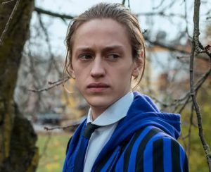 Percy Hynes White as Xavier Thorpe in Wednesday.