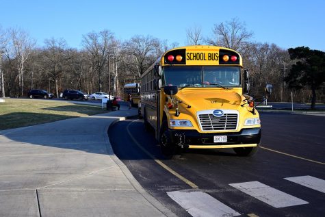 School buses arrived to pick up students in Nashville. 