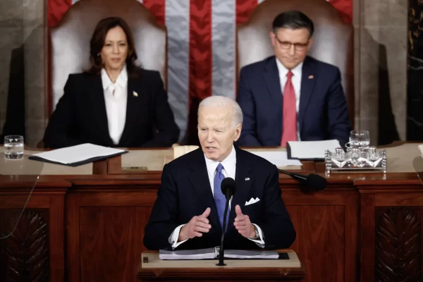 President Joe Biden delivers the State of the Union address on March 7th, 2024. 
Credit: Getty Images