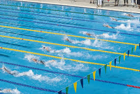  The Green Level Swim Team practice in the morning in swimming pools like this, their hard work and dedication helps them improve their swimming skills to expand even wider than before. 