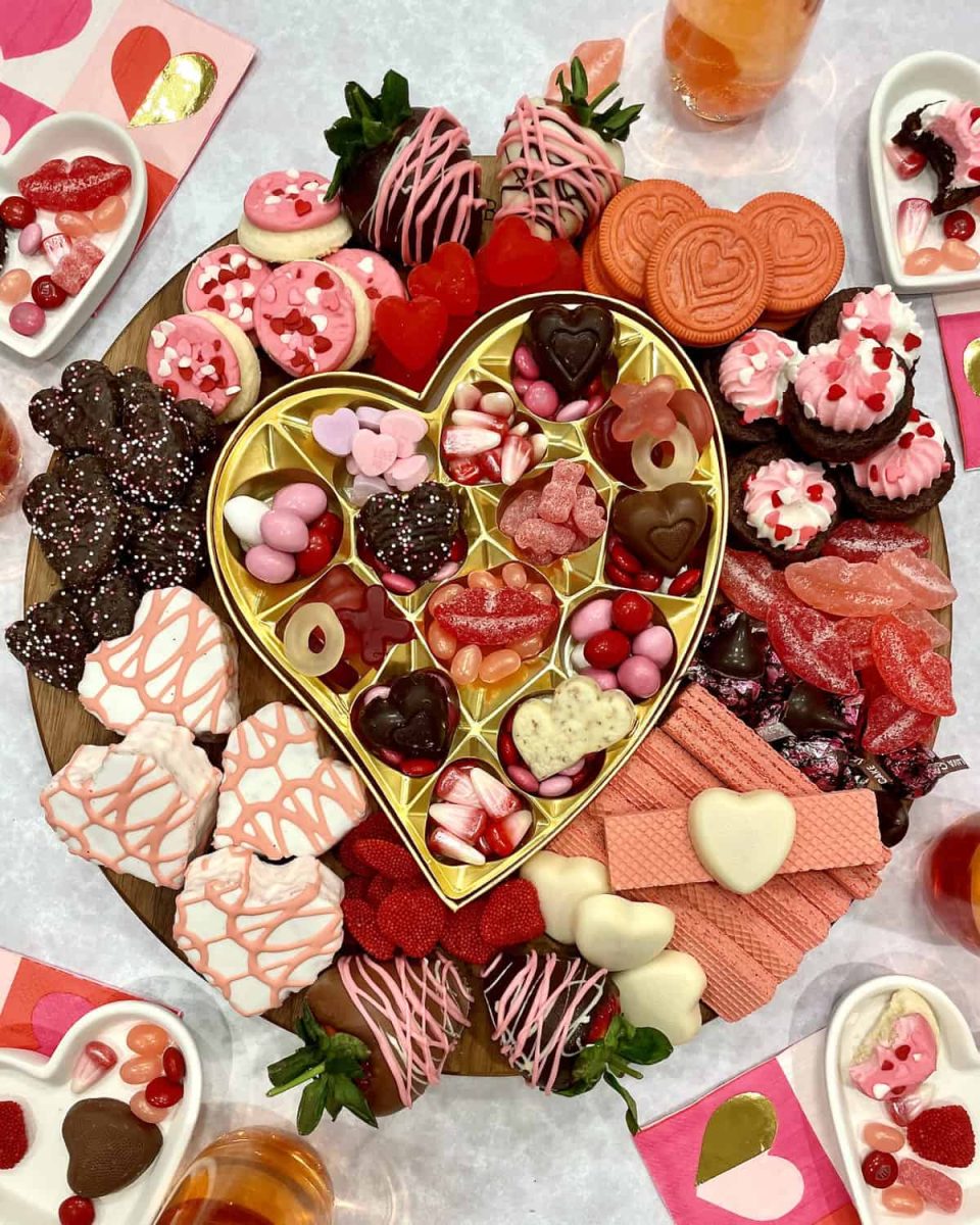 A Delicious Dessert Board For Galentine’s. 