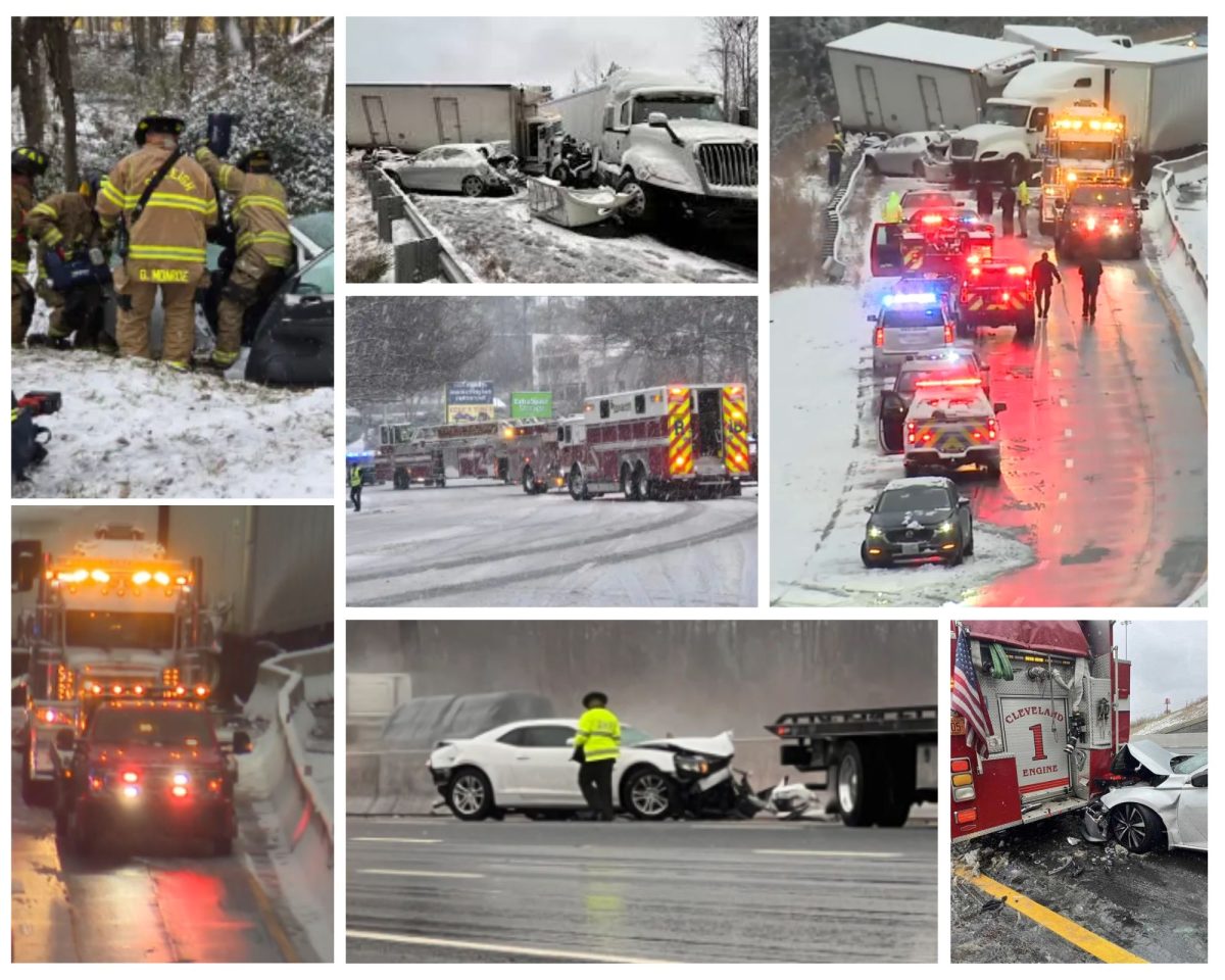 Crashes Caused By Icy Roads In NC