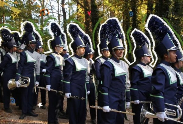 The Green Level Marching Band is ready and prepared for this new season. 