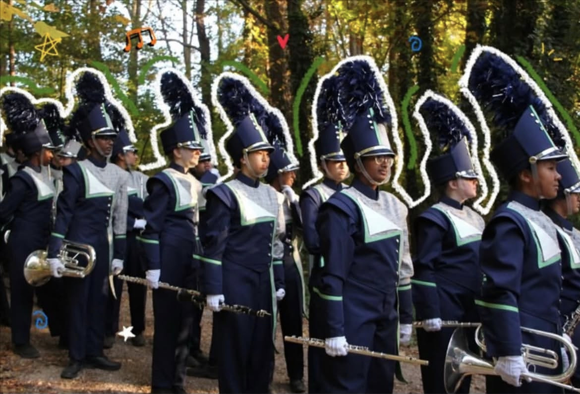 The Green Level Marching Band is ready and prepared for this new season. 