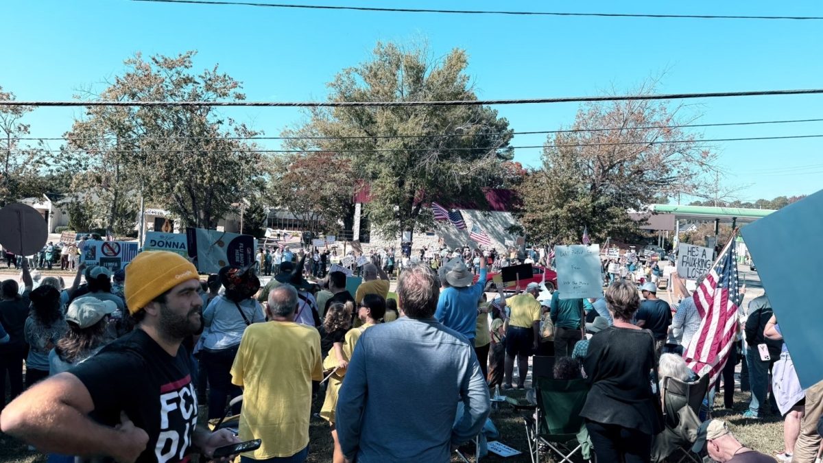 The No Kings protests in Cary, North Carolina.