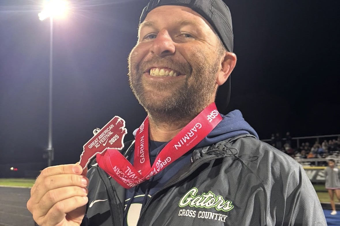 Running is one of Athletic Director Colin Fegeley's favorite hobbies as he shatters his personal best time and time again. 