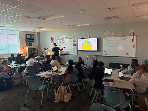 Mr. Henry in action as he gets back into teaching. 