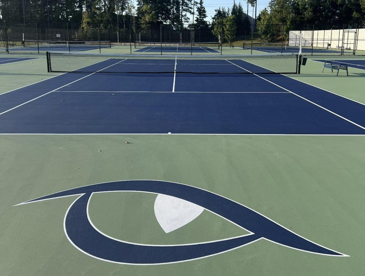 The Green Level tennis courts were renovated last school year, just in time to make way for the women's team to dominate on the court. 