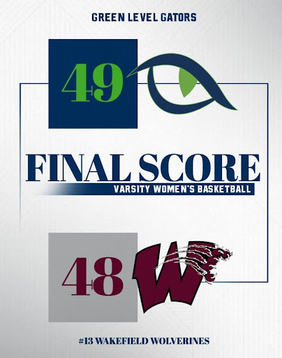 UPSET COMPLETE!  
Anwita Ambalavanan hits the game-winning FT to help Green Level knock off #13 Wakefield -- the defending State runner-ups on the road!